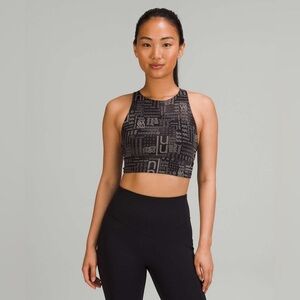Lululemon Energy High-Neck Longline Bra in
Lululemon Ombre Black Multi Size 6